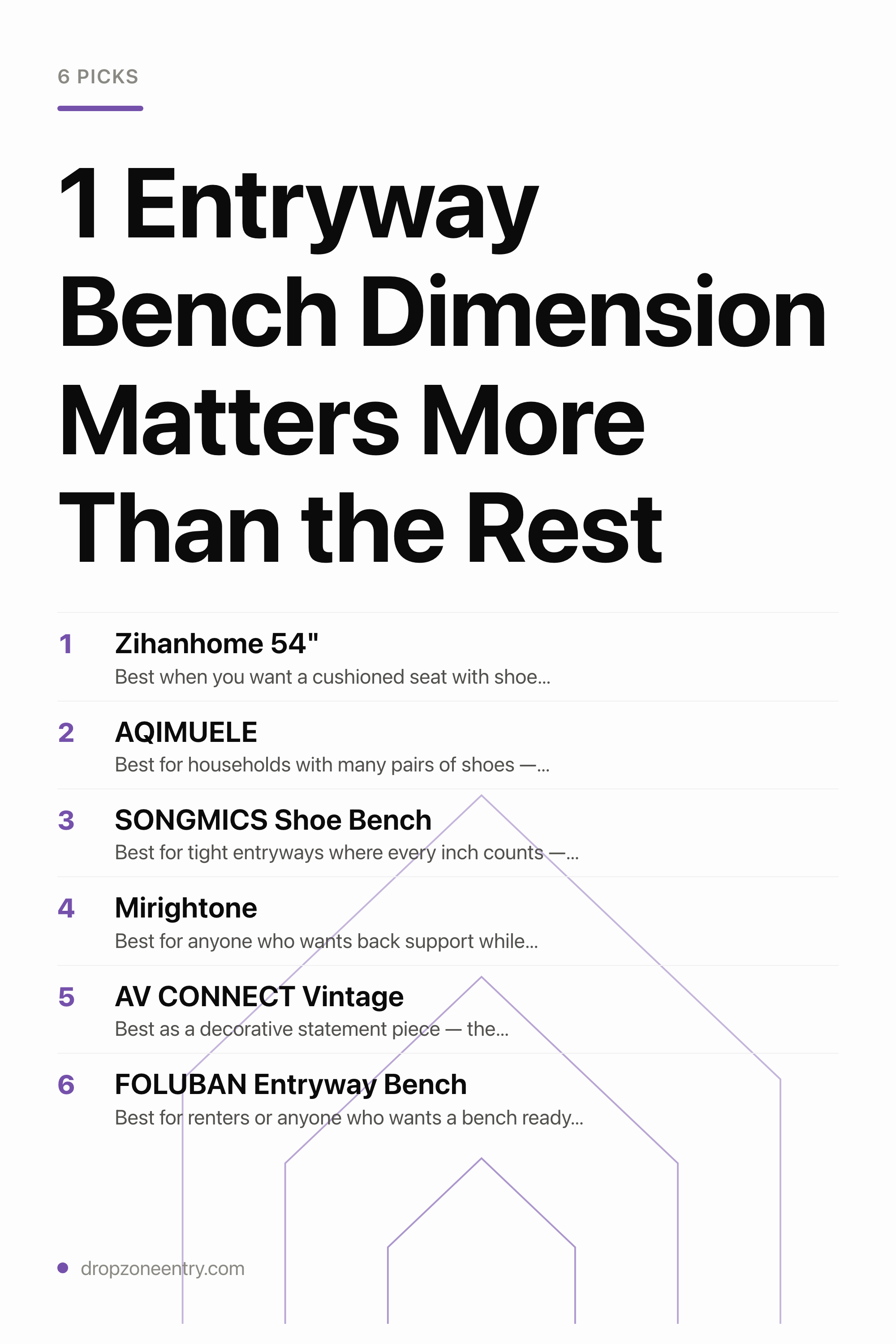 1 Entryway Bench Dimension Matters More Than the Rest — the picks, as a saveable list
